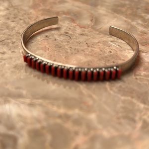 Silver adjustable cuff bracelet
